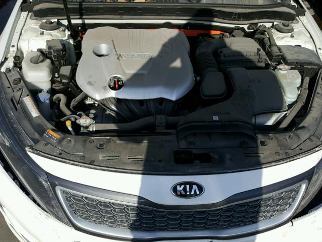 KNAGM4AD8G5094604 - 2016 KIA OPTIMA HYB WHITE photo 7