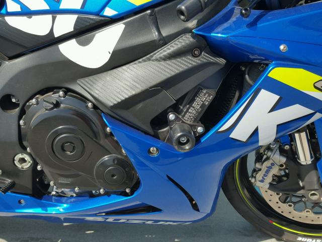 JS1GN7FAXF2101188 - 2015 SUZUKI GSX-R600 BLUE photo 7