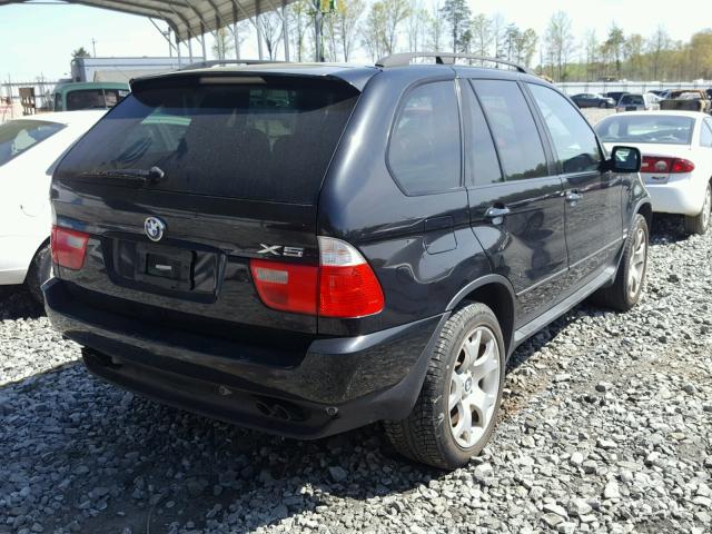 5UXFB33553LH40144 - 2003 BMW X5 4.4I BLACK photo 4