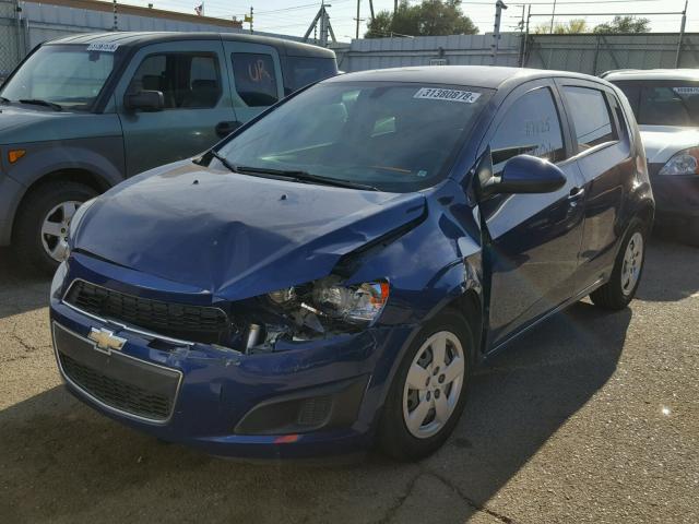 1G1JA6SH3E4157537 - 2014 CHEVROLET SONIC LS 蓝色 照片 2