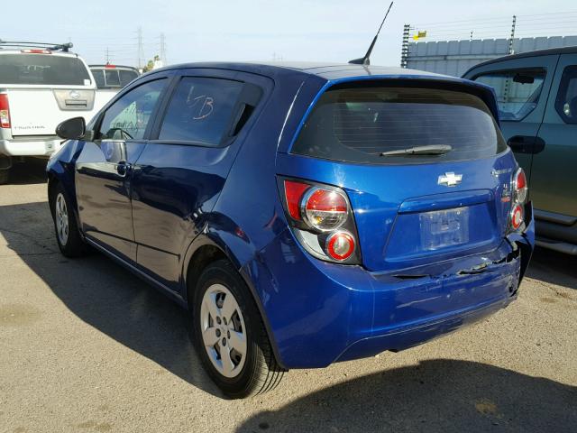 1G1JA6SH3E4157537 - 2014 CHEVROLET SONIC LS 蓝色 照片 3