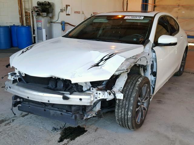 19UUB2F54FA012733 - 2015 ACURA TLX TECH WHITE photo 2