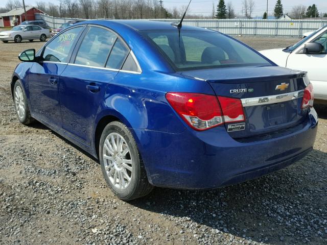 1G1PH5SB3D7240023 - 2013 CHEVROLET CRUZE ECO BLUE photo 3