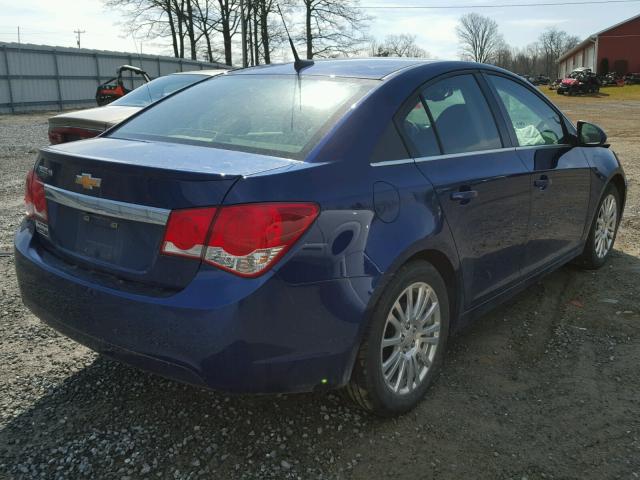 1G1PH5SB3D7240023 - 2013 CHEVROLET CRUZE ECO BLUE photo 4