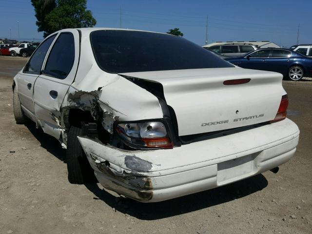 1B3EJ46X9VN679941 - 1997 DODGE STRATUS WHITE photo 3