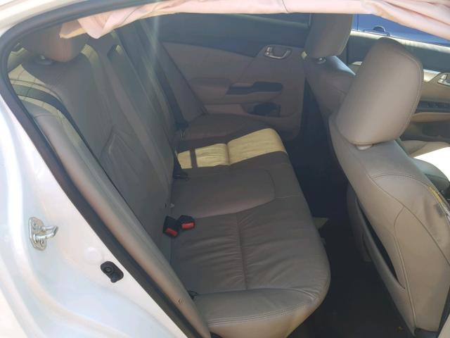 19XFB2F91FE216106 - 2015 HONDA CIVIC EXL WHITE photo 6