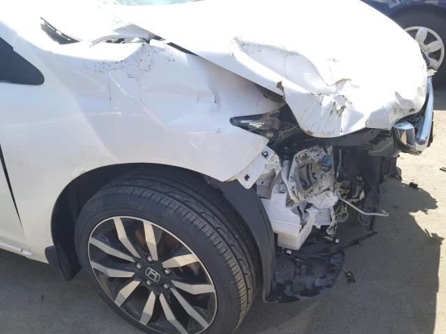 19XFB2F91FE216106 - 2015 HONDA CIVIC EXL WHITE photo 9