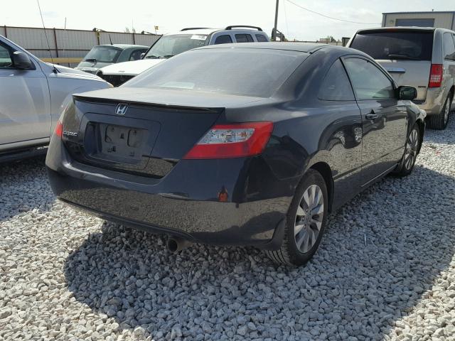 2HGFG12849H525183 - 2009 HONDA CIVIC EX BLACK photo 4