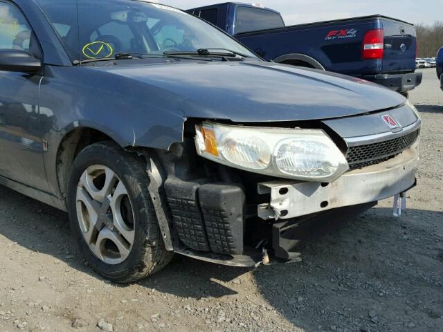 1G8AL54F54Z124056 - 2004 SATURN ION LEVEL GRAY photo 9