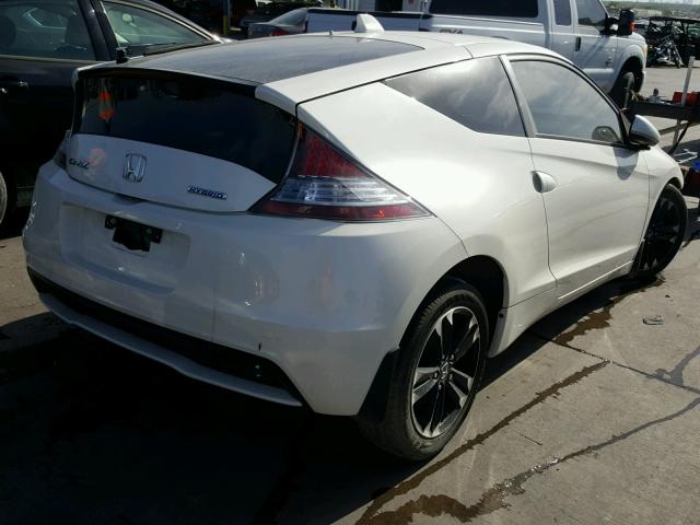 JHMZF1D42FS000392 - 2015 HONDA CR-Z WHITE photo 4