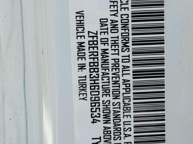 ZFBERFBB3H6D96534 - 2017 RAM PROMASTER 白色 照片 10