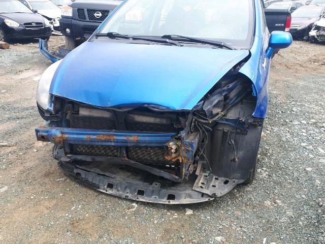 JHMGD38687S804282 - 2007 HONDA FIT S BLUE photo 9