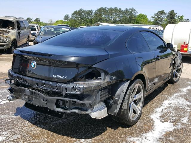 WBAEA53598CV91802 - 2008 BMW 650 I BLACK photo 4