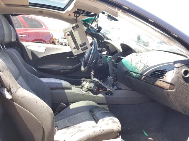 WBAEA53598CV91802 - 2008 BMW 650 I BLACK photo 5