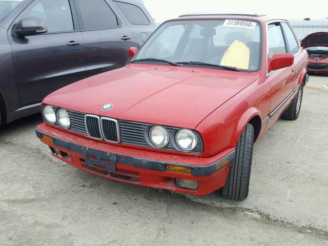 WBAAB6404G1680658 - 1986 BMW 325 E AUTO RED photo 2