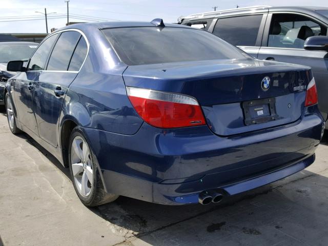 WBANA53545B860466 - 2005 BMW 525 I BLUE photo 3