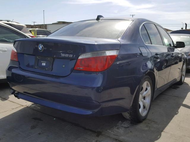 WBANA53545B860466 - 2005 BMW 525 I BLUE photo 4