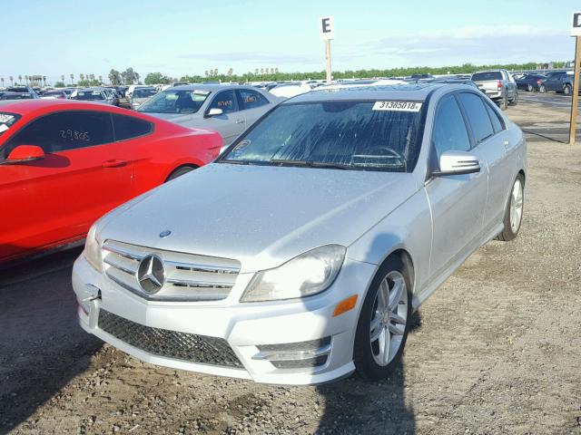 WDDGF4HB6DA796866 - 2013 MERCEDES-BENZ C 250 SILVER photo 2