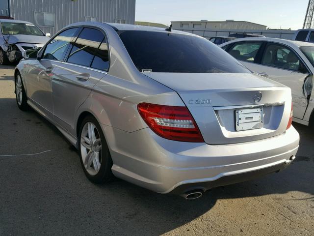 WDDGF4HB6DA796866 - 2013 MERCEDES-BENZ C 250 SILVER photo 3