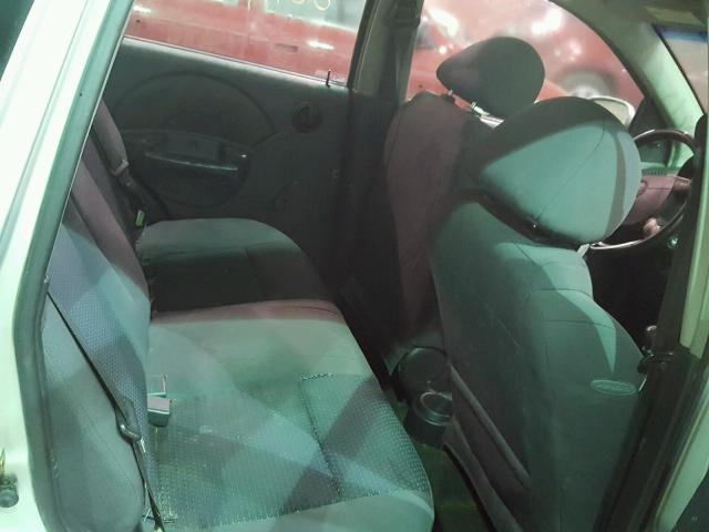 KL1TD66696B676175 - 2006 CHEVROLET AVEO BASE Gümüş foto 6