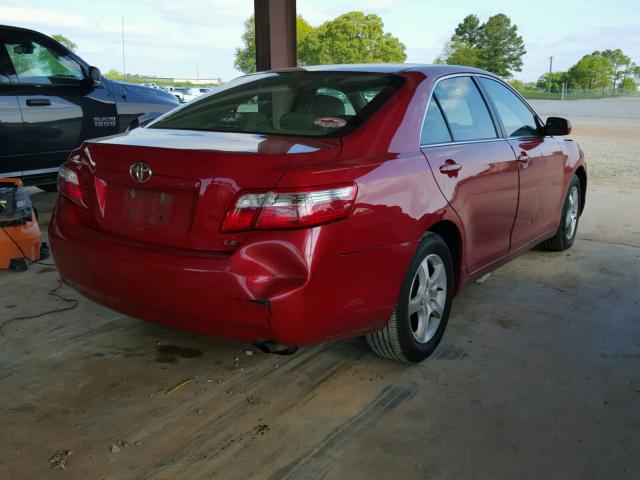 4T1BE46K07U006941 - 2007 TOYOTA CAMRY NEW RED photo 4