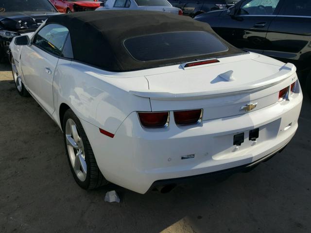 2G1FK3DJ7D9235119 - 2013 CHEVROLET CAMARO 2SS WHITE photo 3