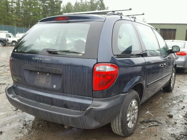 1D4GP25E67B209593 - 2007 DODGE CARAVAN SE BLUE photo 4