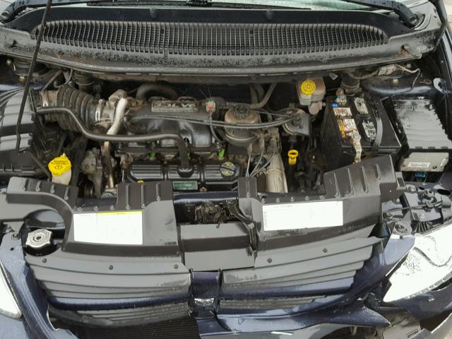 1D4GP25E67B209593 - 2007 DODGE CARAVAN SE BLUE photo 7