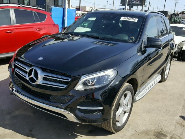 4JGDA5HB0HA834613 - 2017 MERCEDES-BENZ GLE 350 4M BLACK photo 2