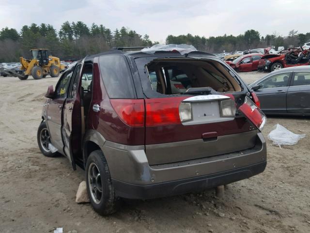 3G5DA03E13S607695 - 2003 BUICK RENDEZVOUS RED photo 3