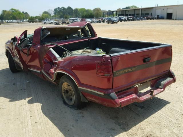 1GCCS19W9S8202053 - 1995 CHEVROLET S TRUCK S1 RED photo 3