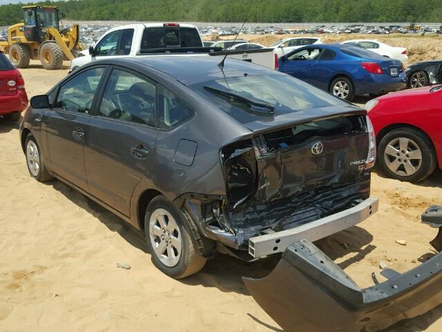 JTDKB20U773238664 - 2007 TOYOTA PRIUS GRAY photo 3