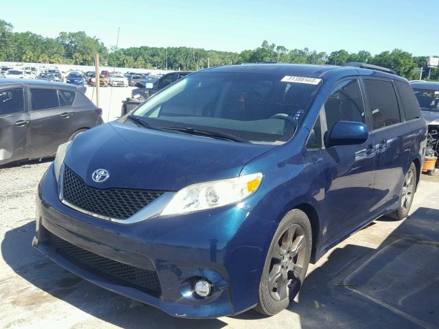 5TDXK3DCXBS067655 - 2011 TOYOTA SIENNA SPO GREEN photo 2