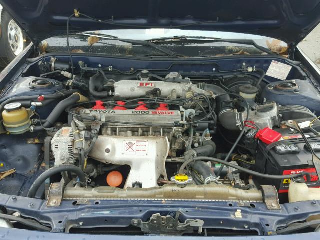 JT2SV21E9K3330004 - 1989 TOYOTA CAMRY DLX BLUE photo 7