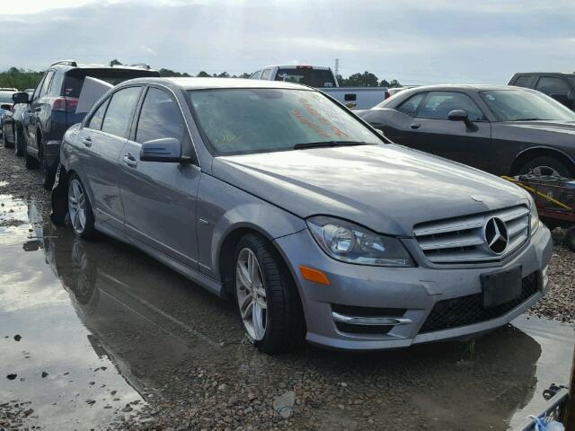 WDDGF4HB8CA621064 - 2012 MERCEDES-BENZ C 250 GRAY photo 1