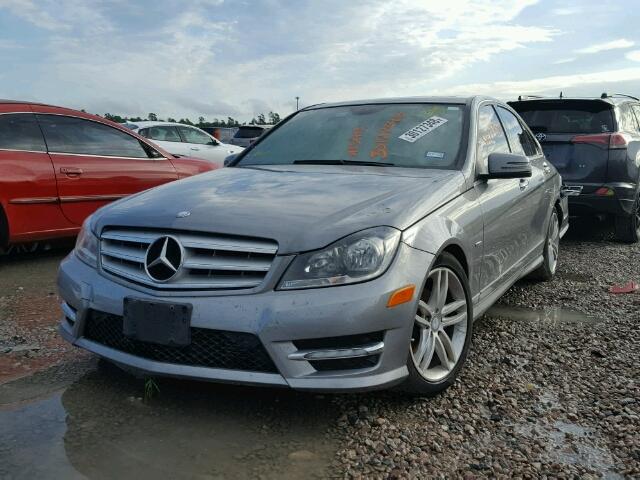 WDDGF4HB8CA621064 - 2012 MERCEDES-BENZ C 250 GRAY photo 2