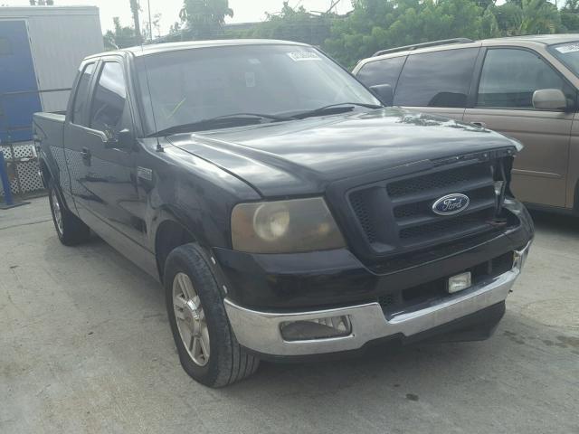 1FTPX12505NA90480 - 2005 FORD F150 BLACK photo 1