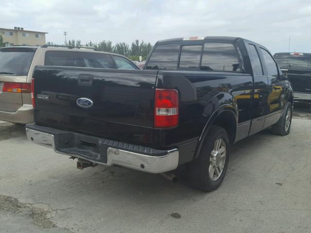 1FTPX12505NA90480 - 2005 FORD F150 BLACK photo 4