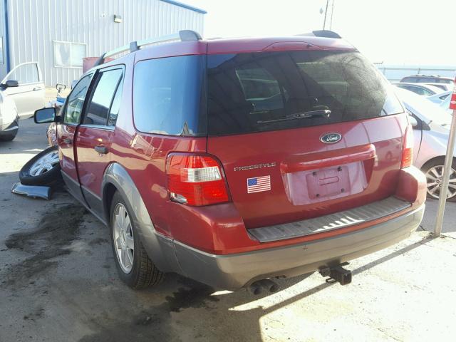 1FMZK01105GA28349 - 2005 FORD FREESTYLE RED photo 3
