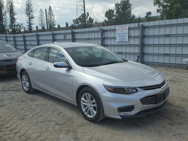 1G1ZE5STXHF100914 - 2017 CHEVROLET MALIBU LT SILVER photo 1