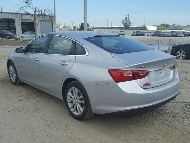 1G1ZE5STXHF100914 - 2017 CHEVROLET MALIBU LT SILVER photo 3