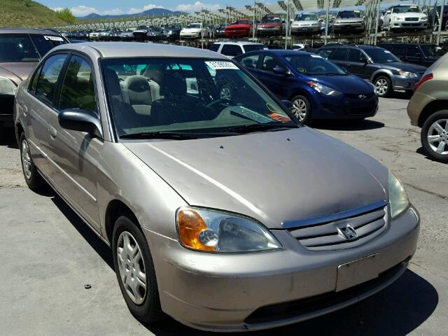 2HGES16532H591174 - 2002 HONDA CIVIC LX BEIGE photo 1