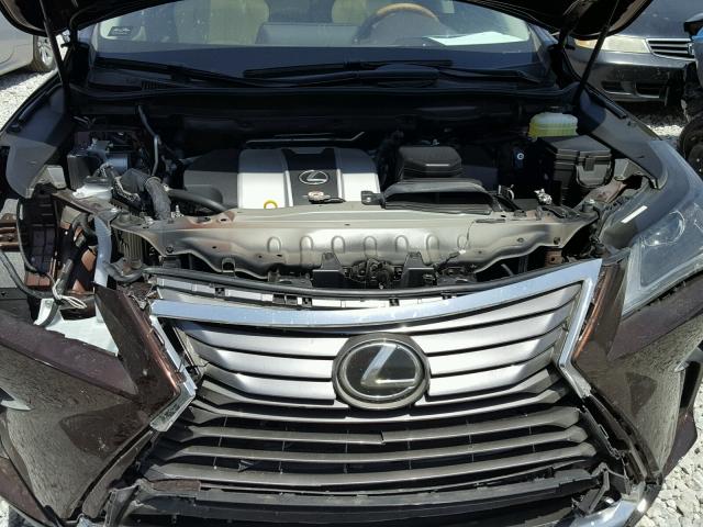 JTJGZKCA6J2001614 - 2018 LEXUS RX 350 L BROWN photo 7