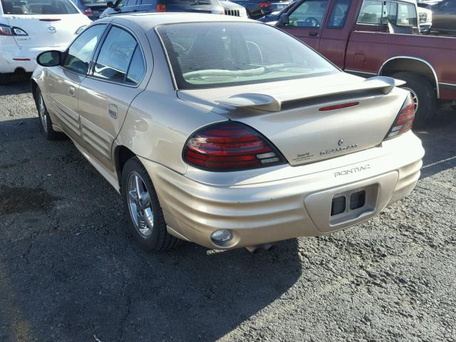 1G2NF52E42C265522 - 2002 PONTIAC GRAND AM S 金色 照片 3