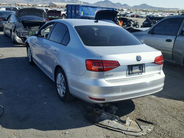 3VW2K7AJ4FM216987 - 2015 VOLKSWAGEN JETTA BASE 银色 照片 3