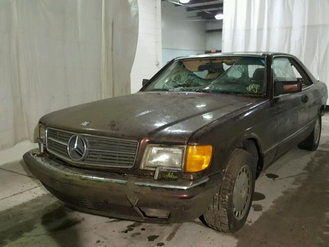 WDBCA45E6MA589740 - 1991 MERCEDES-BENZ 560 SEC RED photo 2