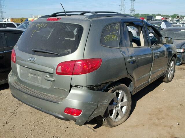 5NMSH13E97H101675 - 2007 HYUNDAI SANTA FE S GRAY photo 4