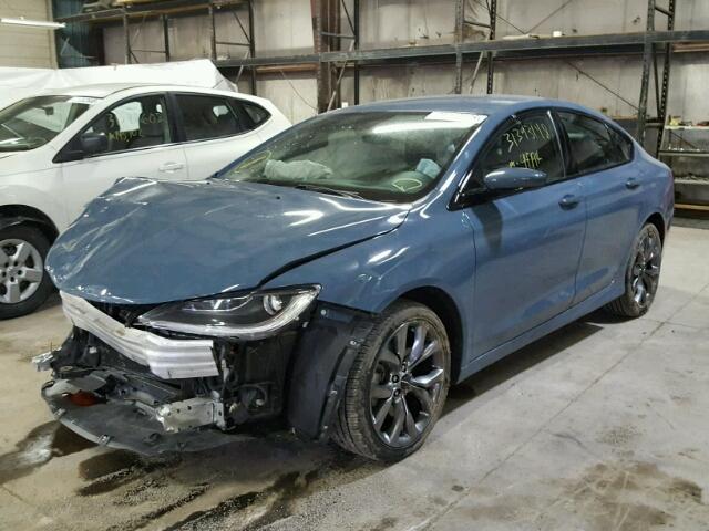 1C3CCCBG5FN573492 - 2015 CHRYSLER 200 S BLUE photo 2