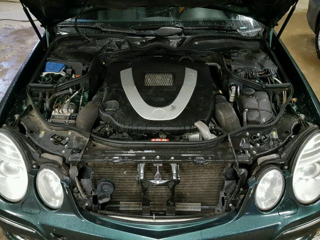 WDBUF72X77B044979 - 2007 MERCEDES-BENZ E 550 GREEN photo 7