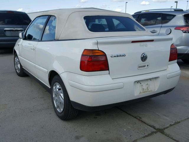 3VWDC21V51M817247 - 2001 VOLKSWAGEN CABRIO GLX 白色 照片 3